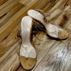 Clear Zara heels size 7 never worn